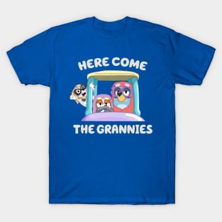 Here Come The Grannies - Bluey T-Shirt